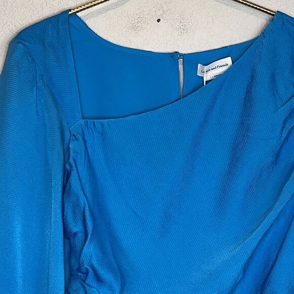 NWT Lover and Friends Carlita Asymmetrical Top in Blue Large Revolve - Picture 4 of 16
